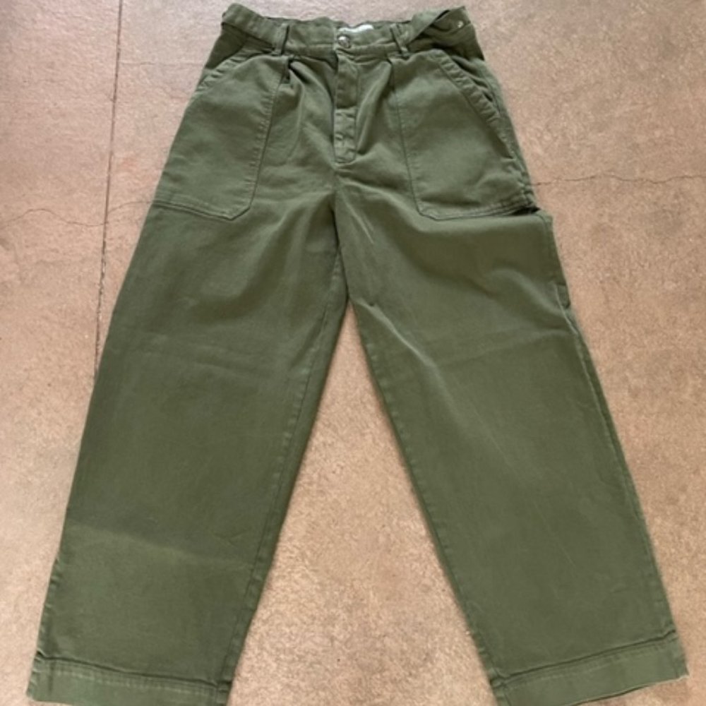 ZARA Cargo Trousers - Army Green, SS2021
